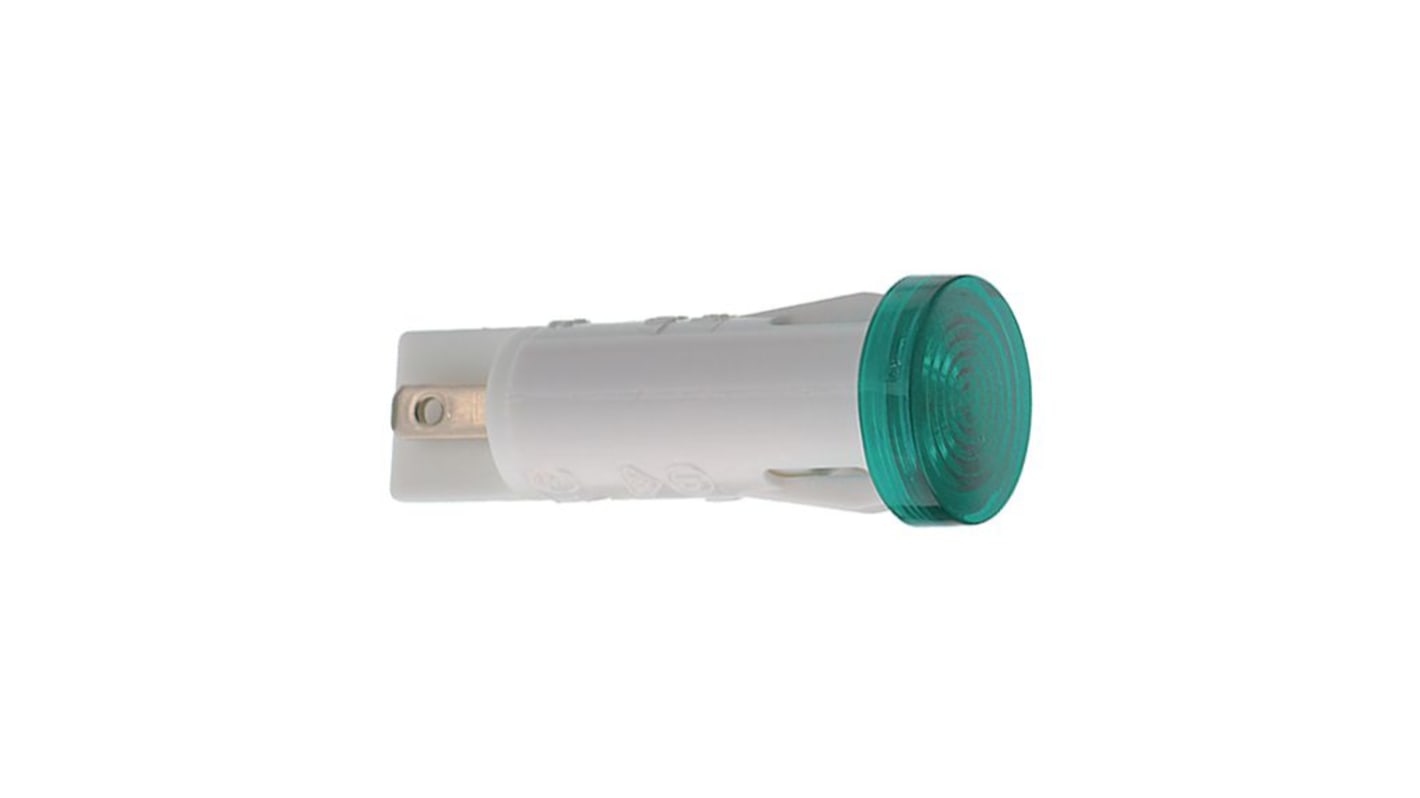 Lampka kontrolna Zielony 28V LED średnica 12.5mm