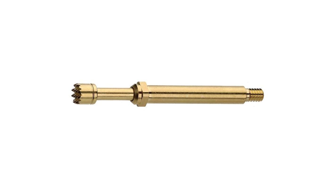 PTR HARTMANN Test Pin 24A, Gold, Gold Plated Contact, Male