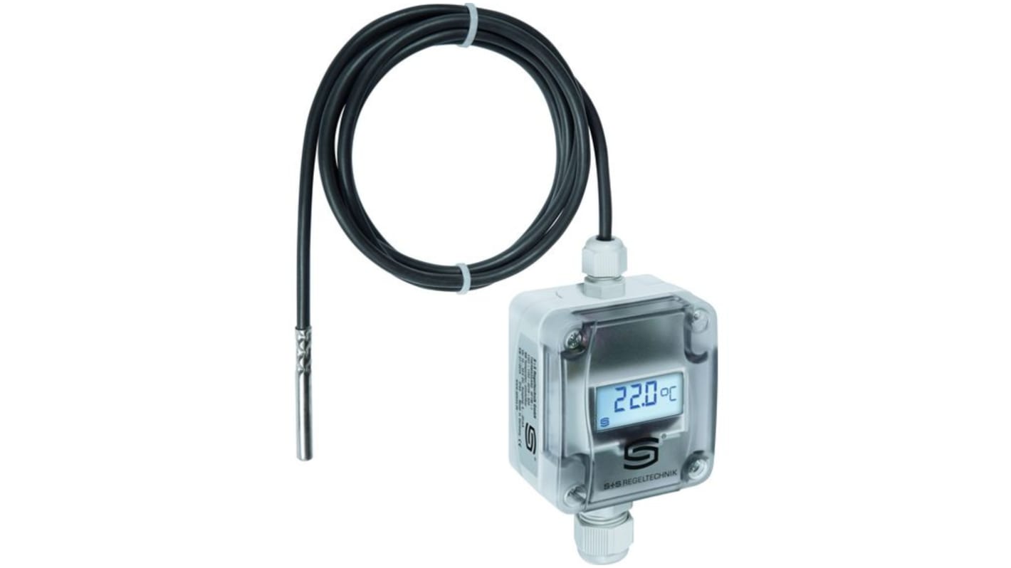S+S Regeltechnik GmbH PT1000 Temperature Sensor, 2 x 3 Wire, +70°C Max