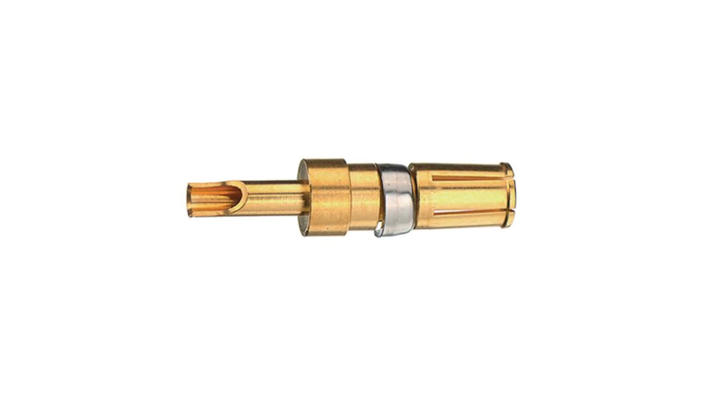 FCT Male Circular Connector Contact, Gold, 14 AWG