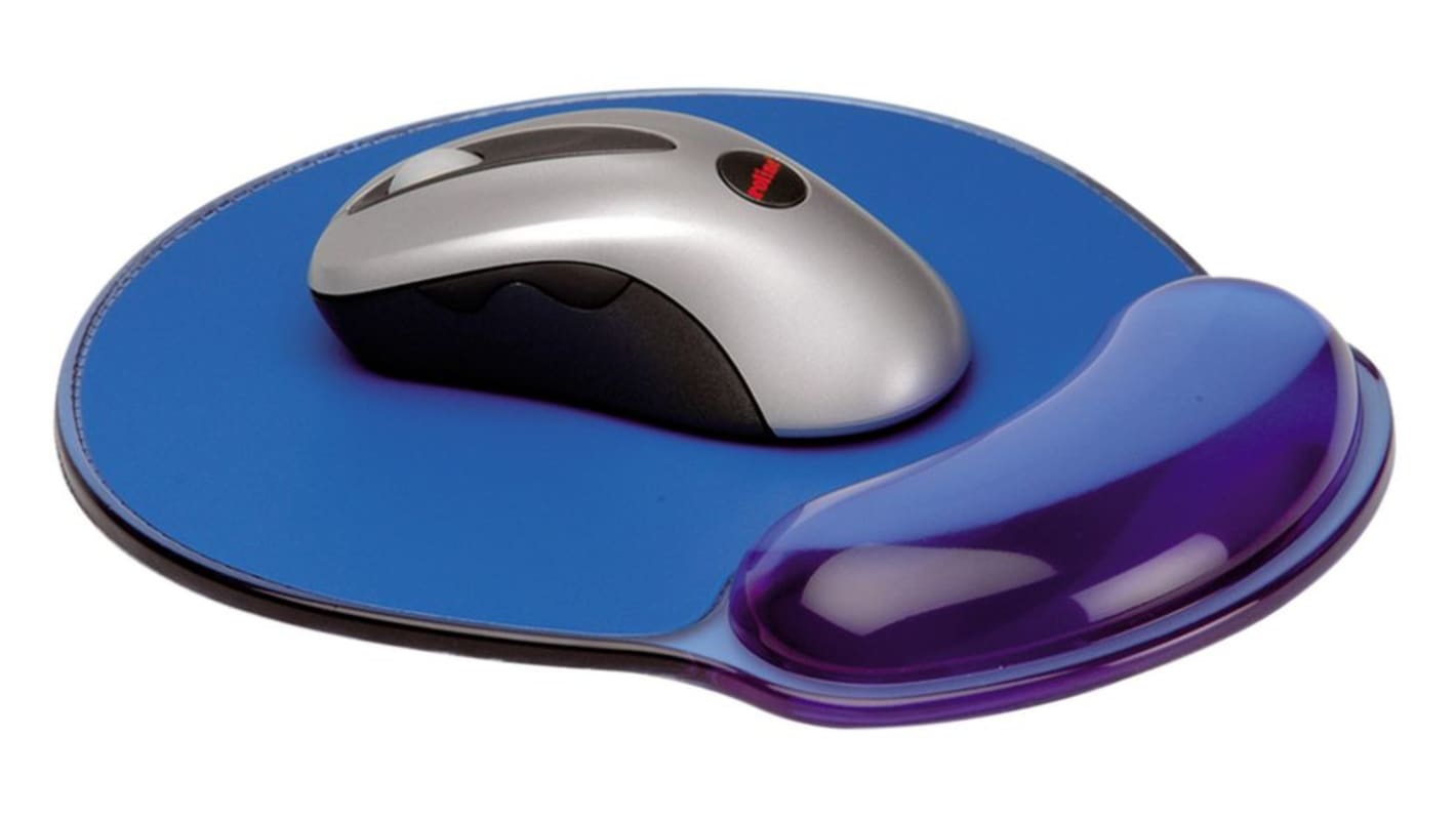 Repose poignet et tapis de souris Roline Bleu translucide en Polyuréthane (PUR)
