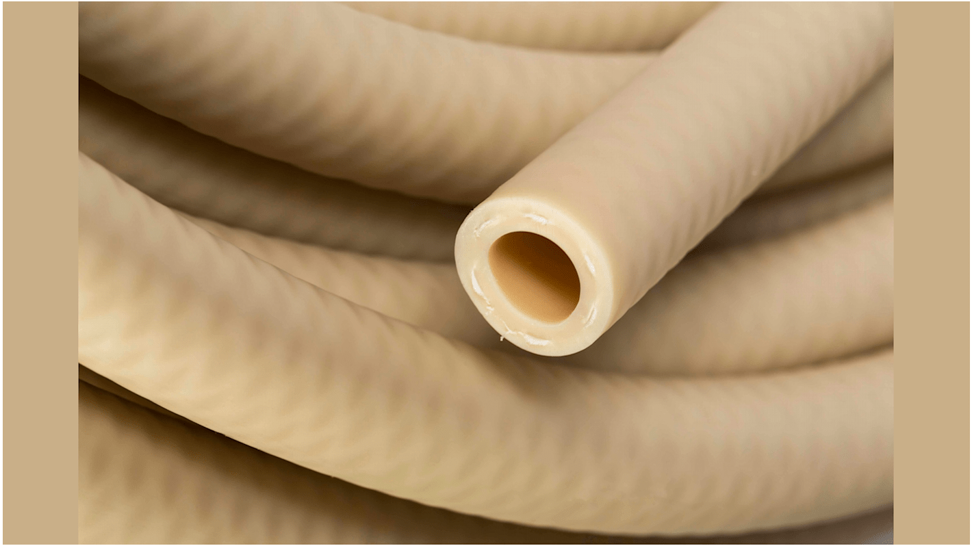 Saint Gobain Tygon® A-60-F TPE, Process Tubing, 12.7mm ID, 19.1mm OD, Cream, 15m
