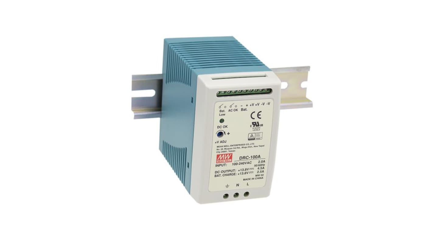 MEAN WELL 264V ac Input Battery Charger (100W)