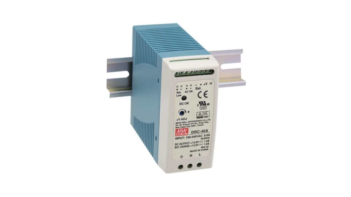 MEAN WELL 264V ac Input Battery Charger (40W)