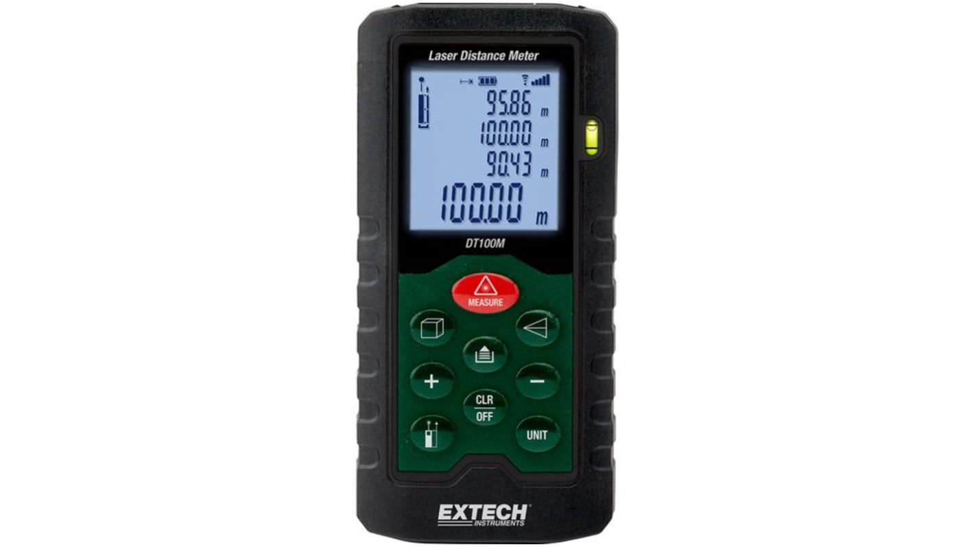 Misuratore di distanza Extech DT100M, 0,05 → 100m, precisione ±2 mm