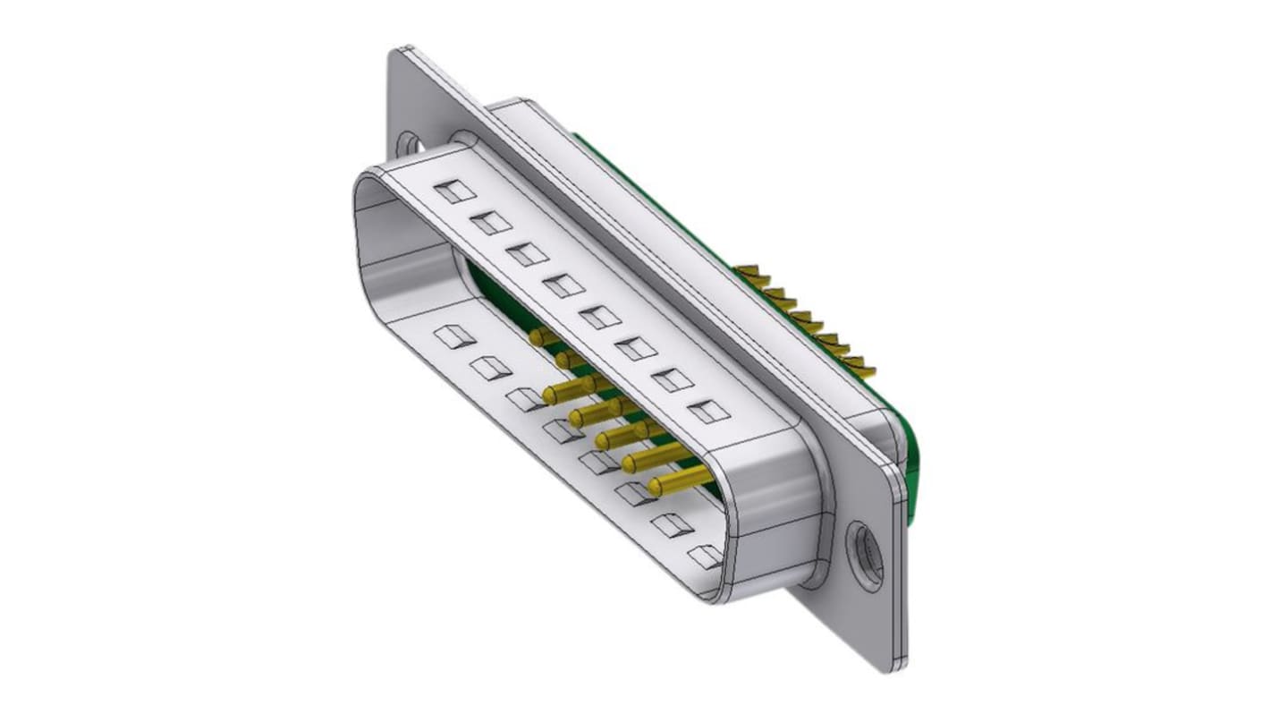 Deltron Connectors DTS 10 Way Horizontal D-sub Connector Plug