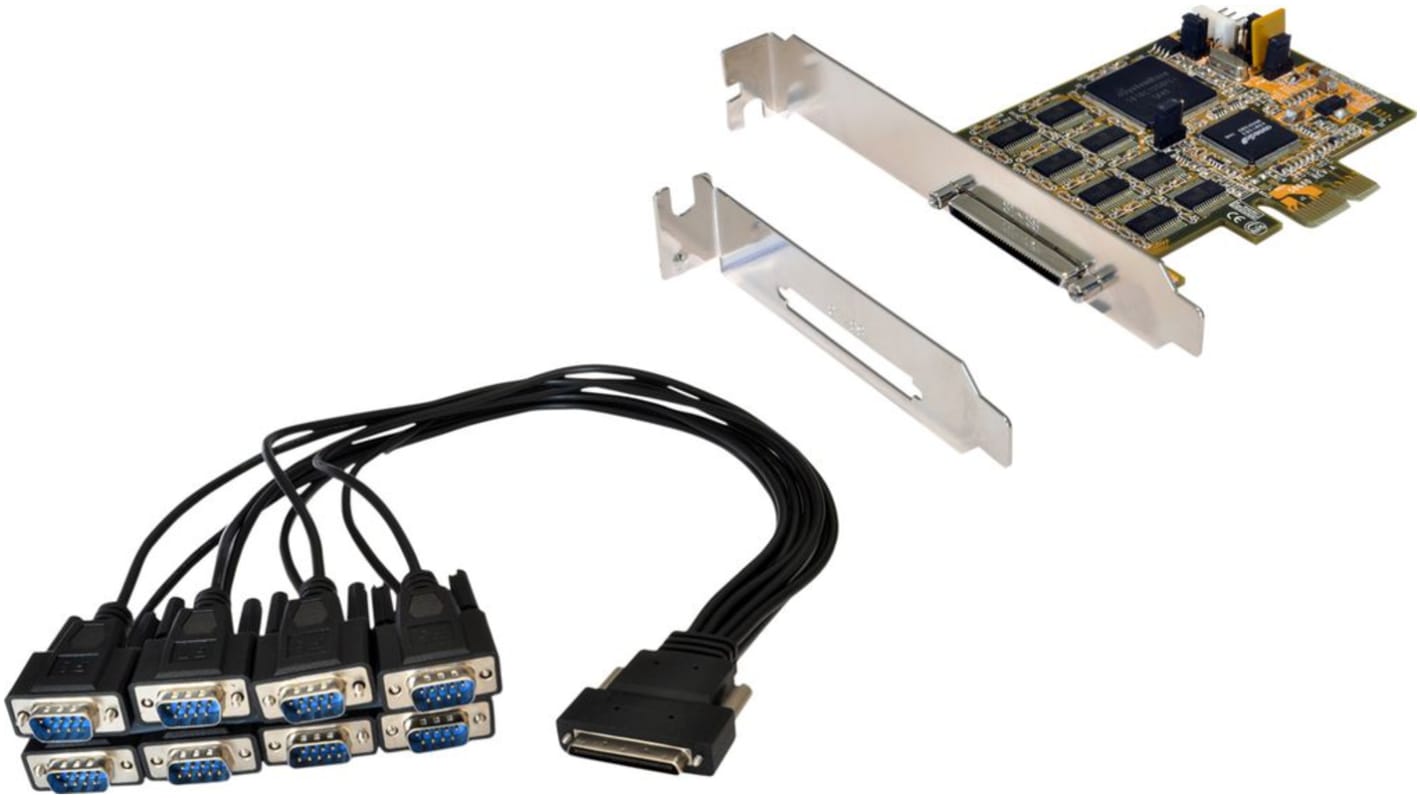 Exsys 8 Port PCIe PCI, PCI-X Serial Card