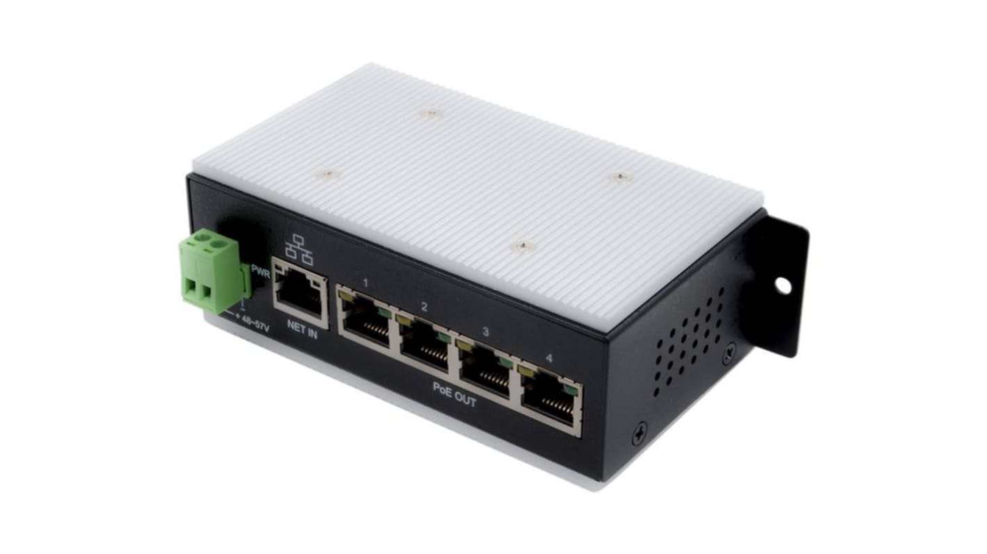 Exsys EX-6100POE, Unmanaged 5 Port Ethernet Switch With PoE