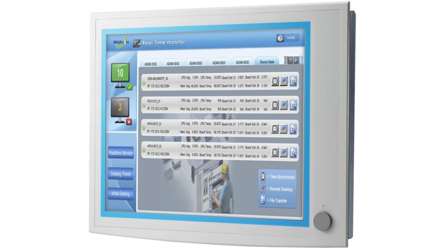 Panel de display Advantech FPM-5000G de 19 pulg., LCD TFT, 1280 x 1024
