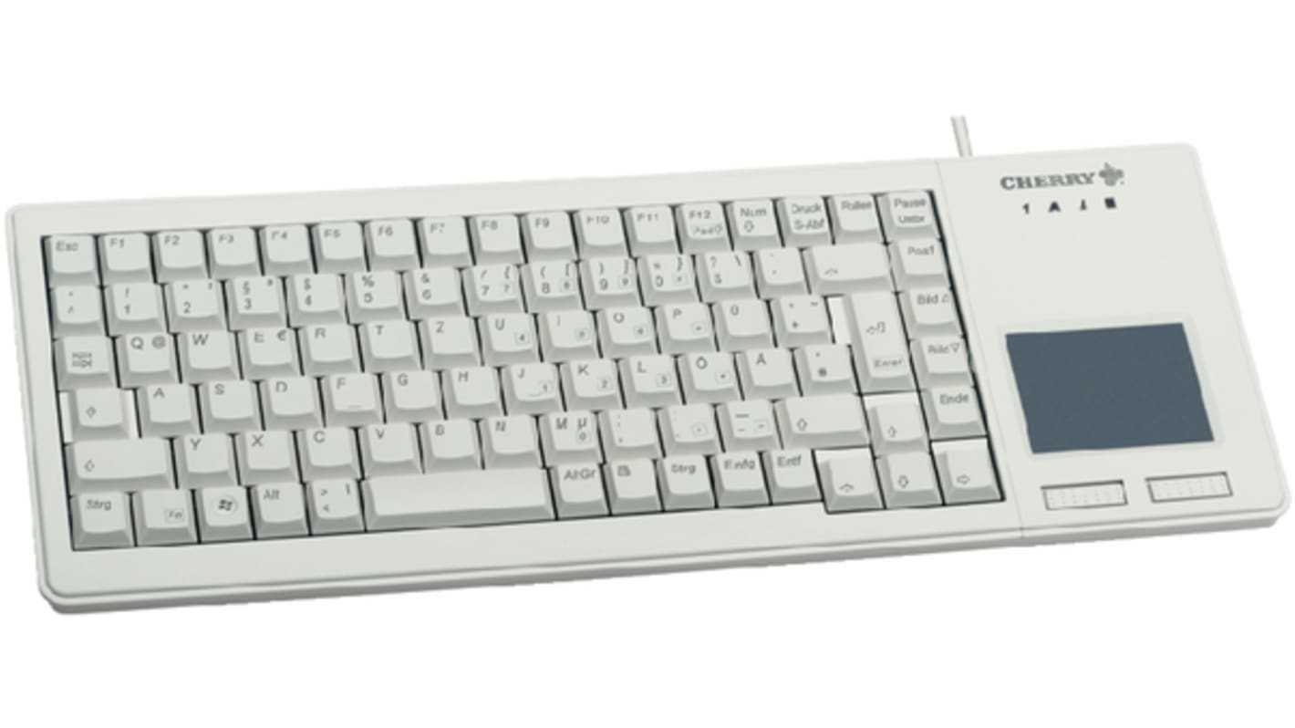 Cherry XS Touchpad Keyboard Wired USB Touchpad Touchpad Keyboard, QWERTY, Grey