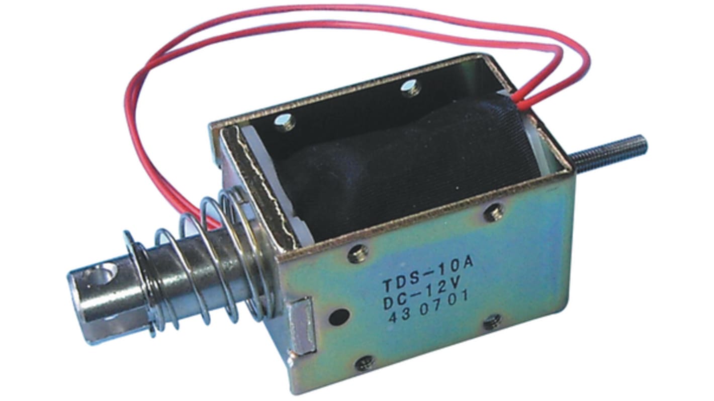 Solenoide lineal TDS serie TDS, 12 V CC, 2,1 W, recorrido 4mm, fuerza 250mN