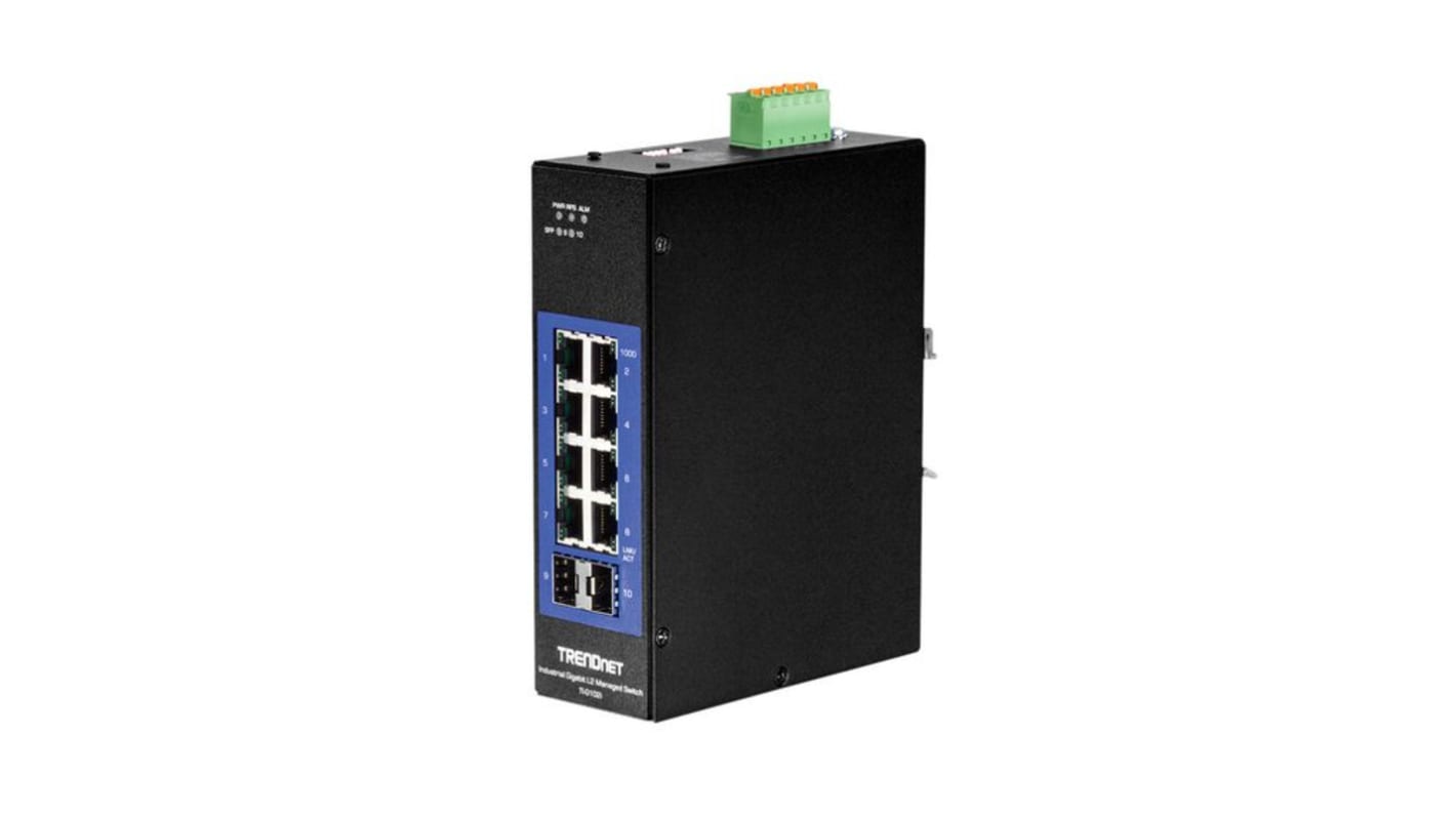 Trendnet Managed Industriel Ethernet-switch, med 10 Porte