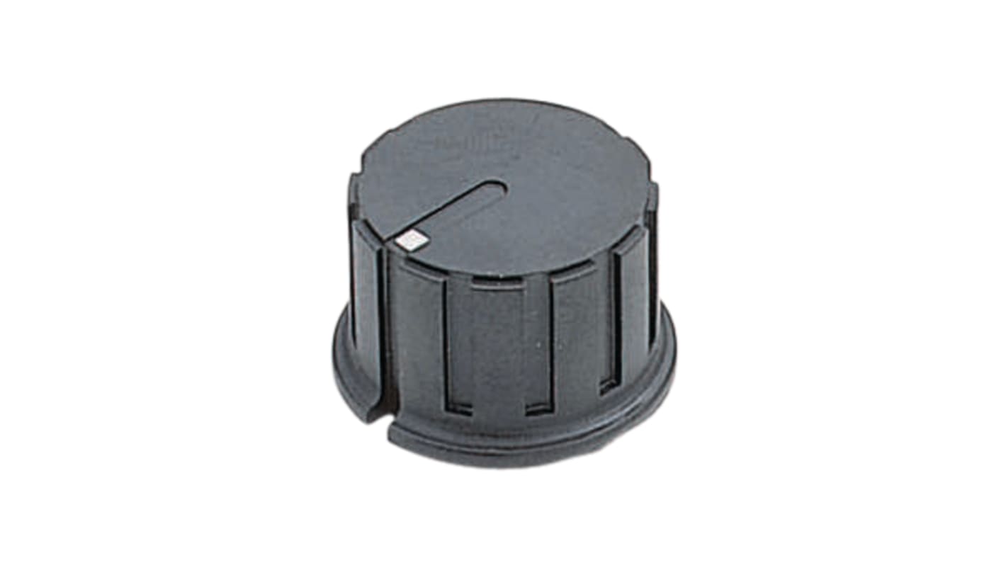 T Y & Co 24mm Black Potentiometer Knob for 6mm Shaft Round Shaft, TK-1152-6MM