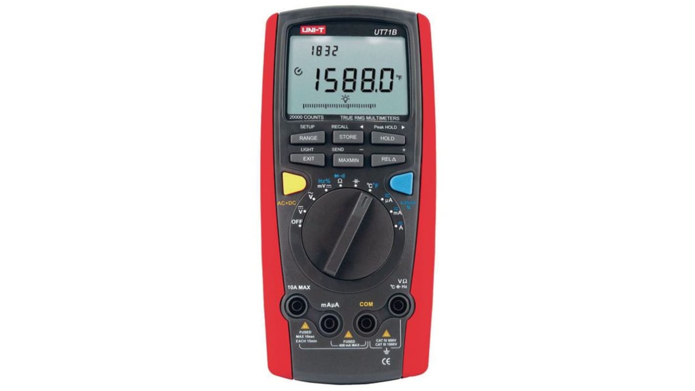 UNI-T UT71B Digitalt multimeter, 10A ac, 1000V ac