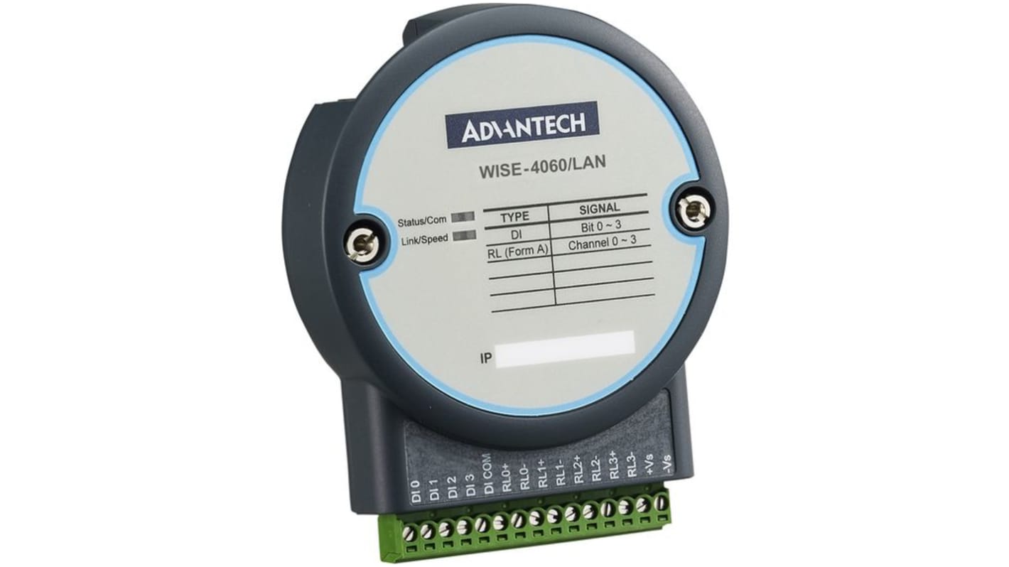 Moduł Ethernet Advantech Moduł we/wy Ethernet WISE-4000/LAN Przekaźnik Aplikacje IoT WISE-4060