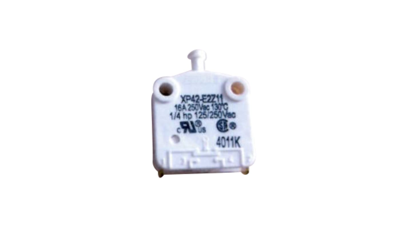 Microrupteur à bouton poussoir Saia-Burgess, Faston, SPDT, 16A