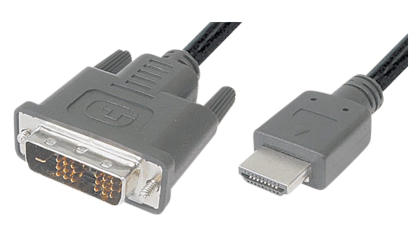 Goobay, 1m Male HDMI to Male DVI-D 1920 x 1080