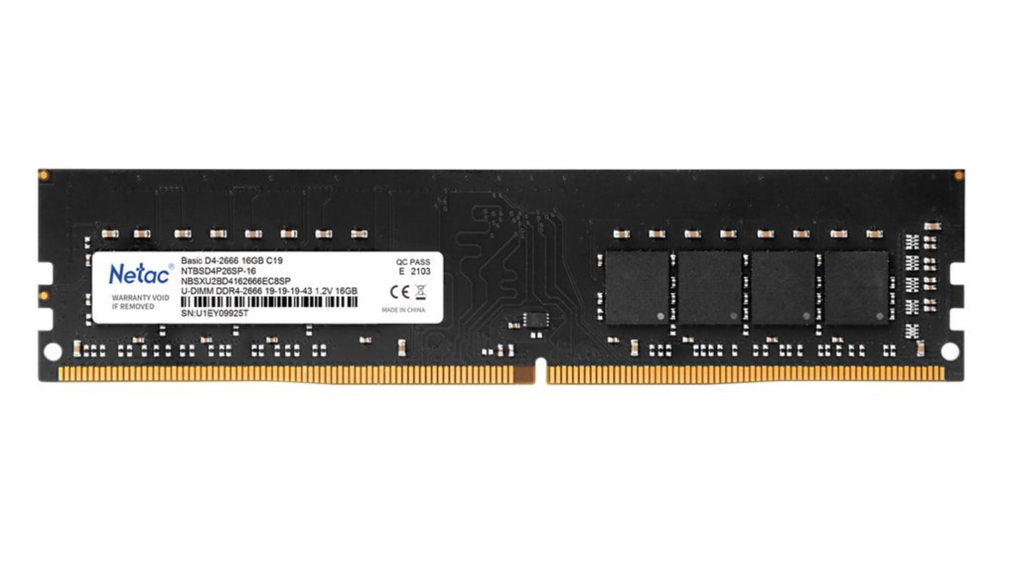 Memoria RAM Netac 16 GB, 3200MHZ