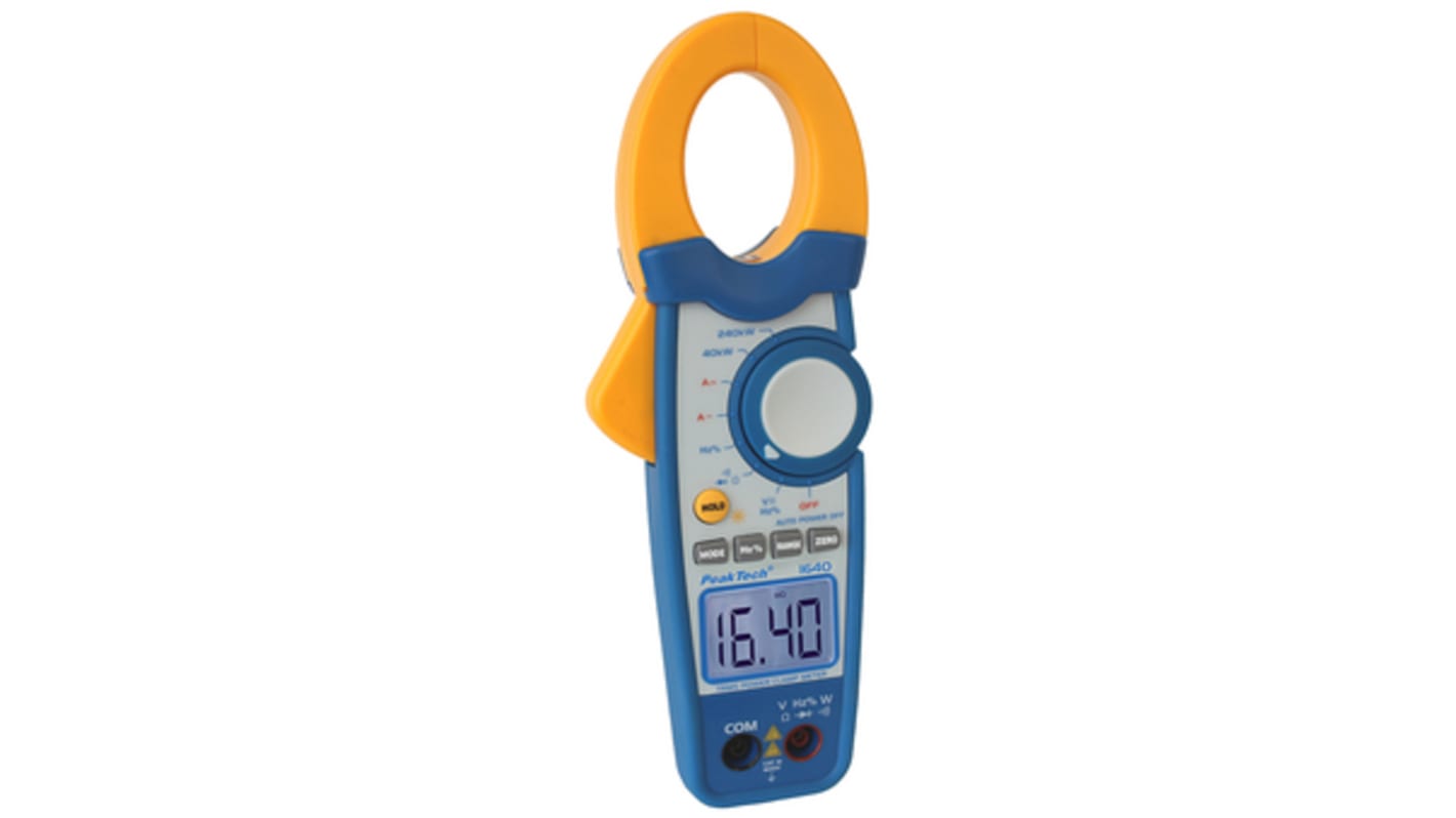 Pinza amperometrica c.a.-c.c. PeakTech P1640, Max 1000A ca, Max 600V cc