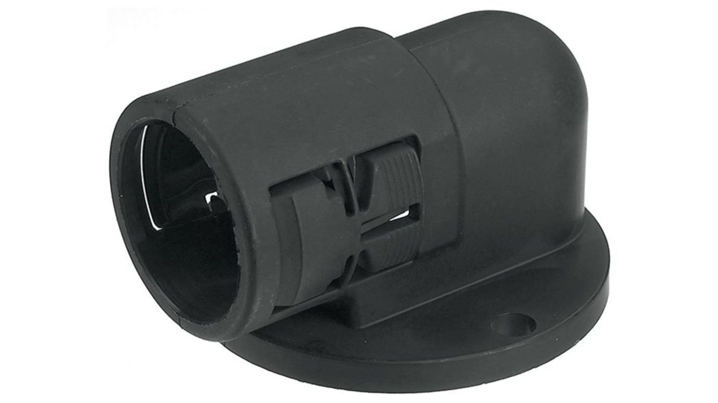 Reiku Polyamid Kabelrohr Befestigung Flansch 17mm Schwarz