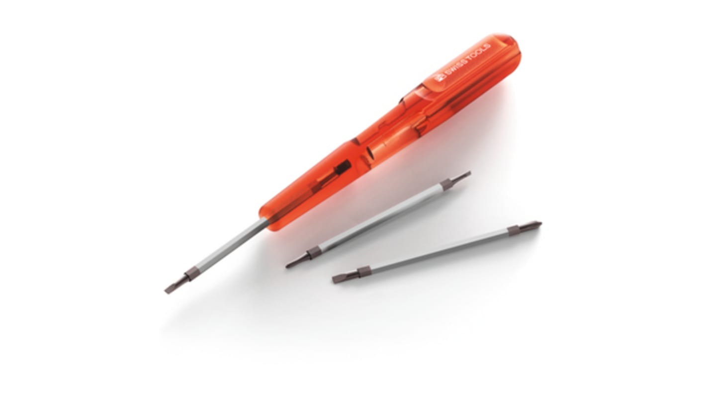 Set di cacciaviti di precisione intercambiabili PB SWISS TOOLS, 4 pezzi Phillips, a taglio