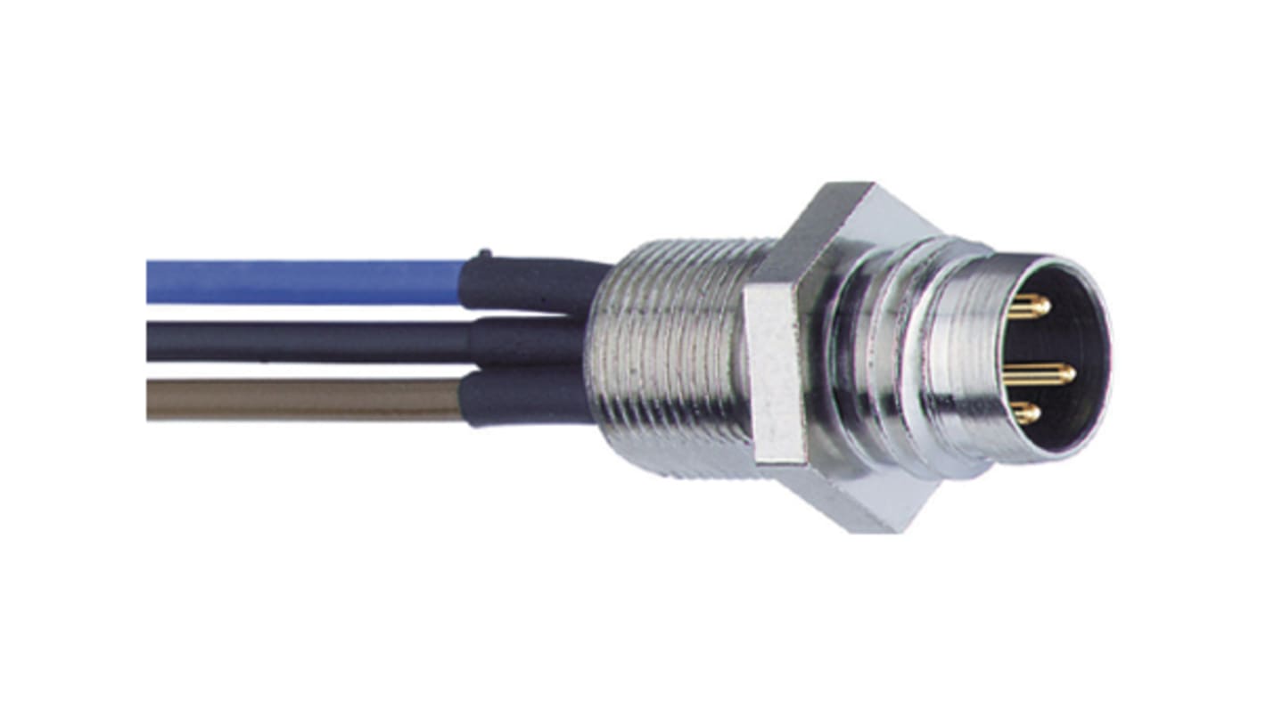 Conector y cable Lumberg Automation, con. A M12 Macho, 6 polos, long. 5m