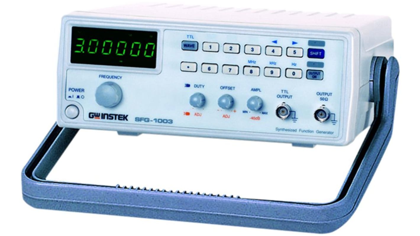 GW Instek SFG-1003 Function Generator, 0.1Hz Min, 0.003kHz Max