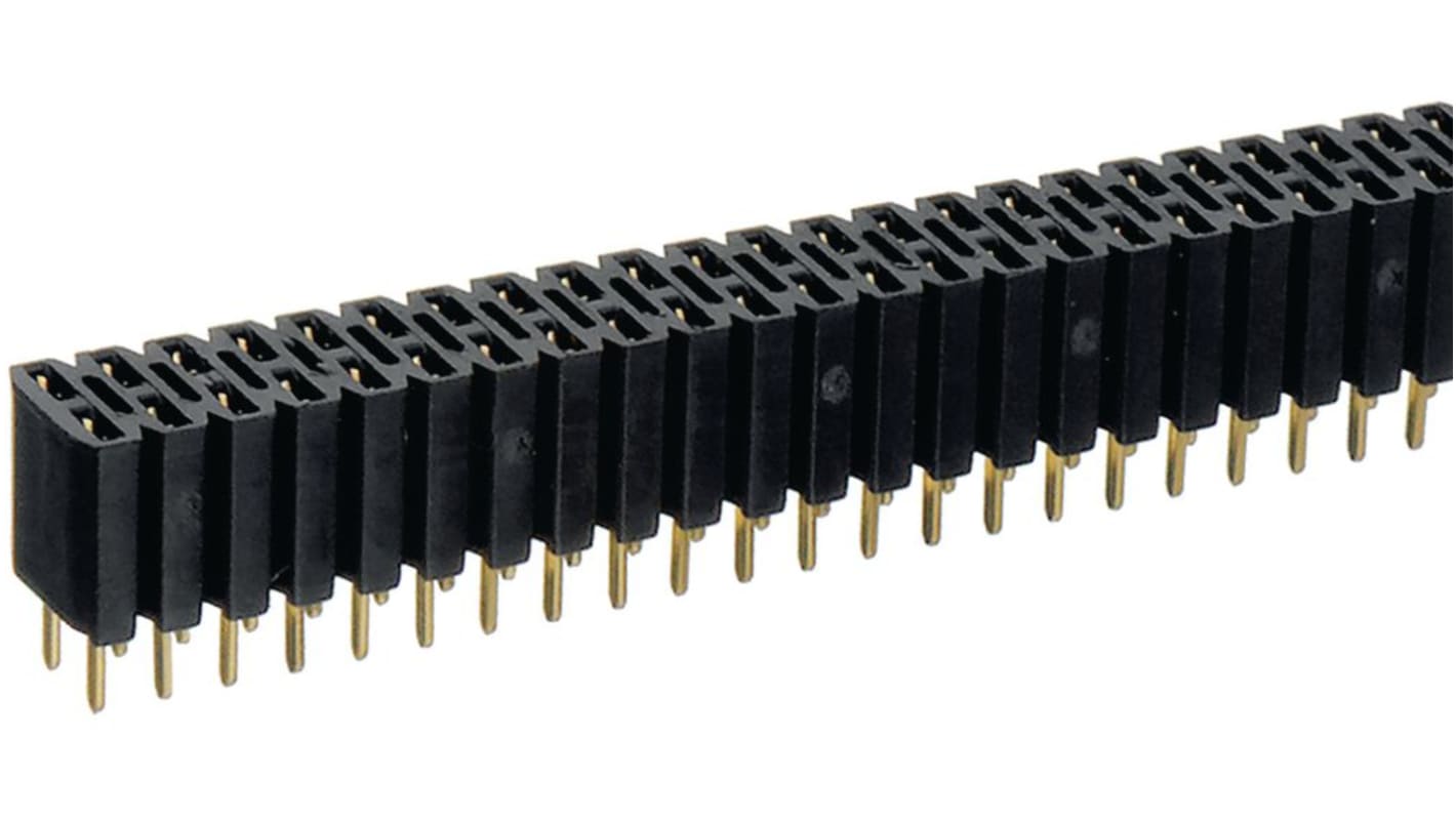 Gniazdo PCB 40 -pinowe 2 -rzędowe raster: 2.54mm Złącze Proste Przewlekany