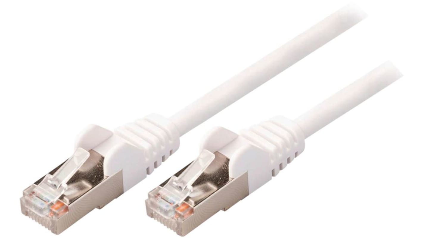 NedisCCGP85, 500mm Cat5e, White RJ45 to Male RJ45 Male, SF/UTP, Terminated PVC Sheath