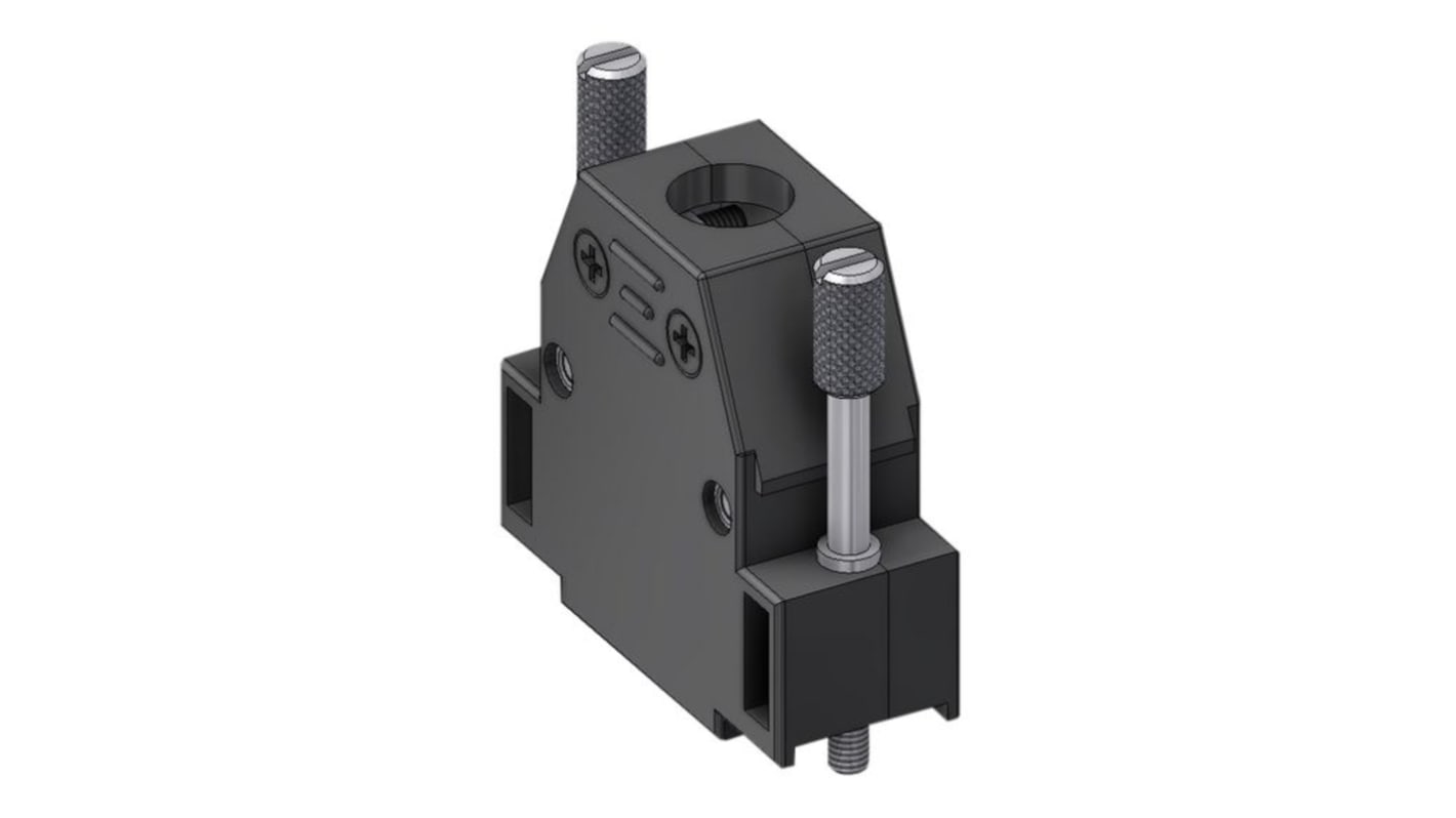 Deltron Connectors Thermoplastic D Sub Backshell, Strain Relief
