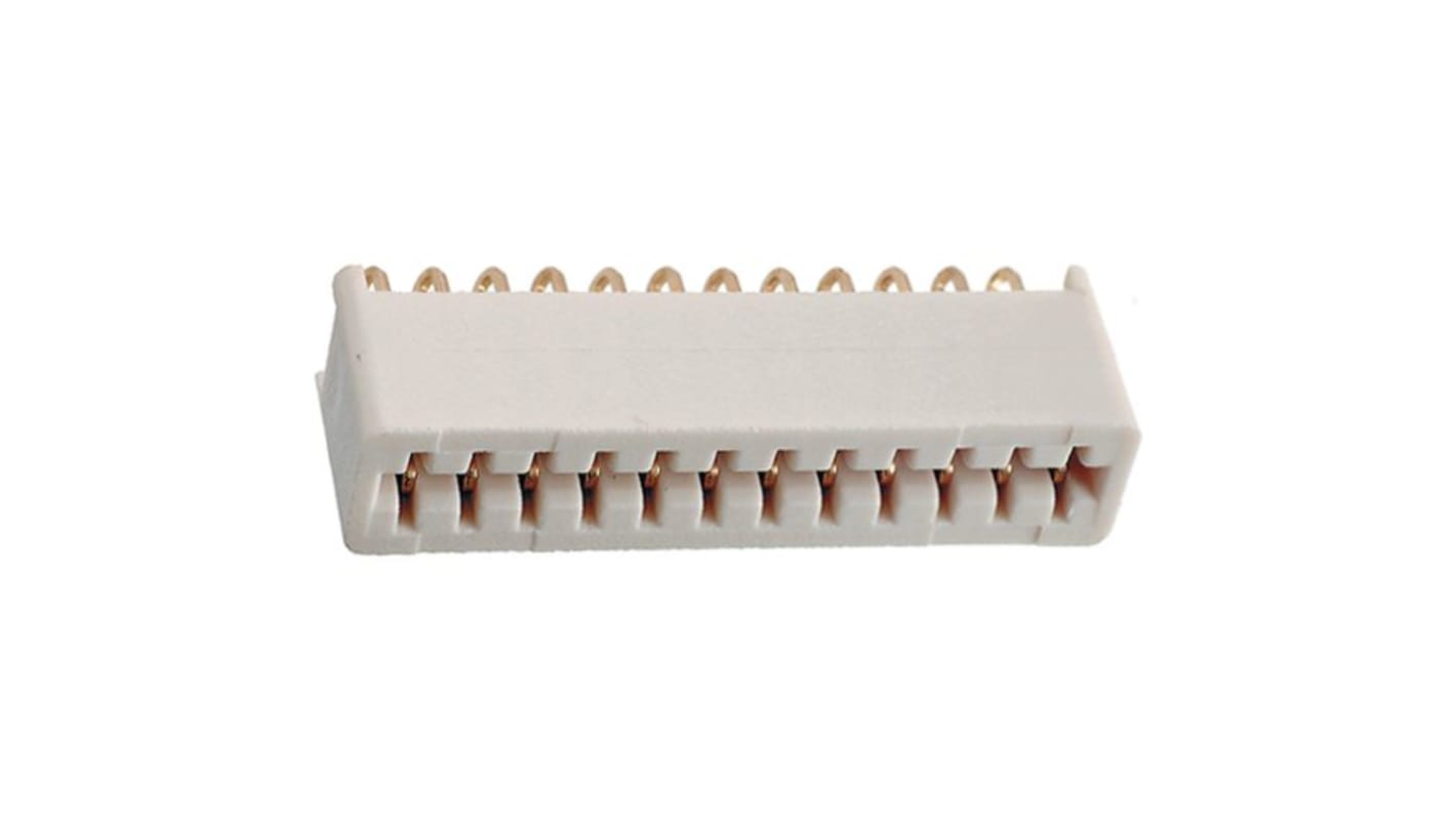 Crameda Intersys CU 400 Series Straight Through Hole PCB Header, 12 Contact(s), 2.54mm Pitch, 1 Row(s)