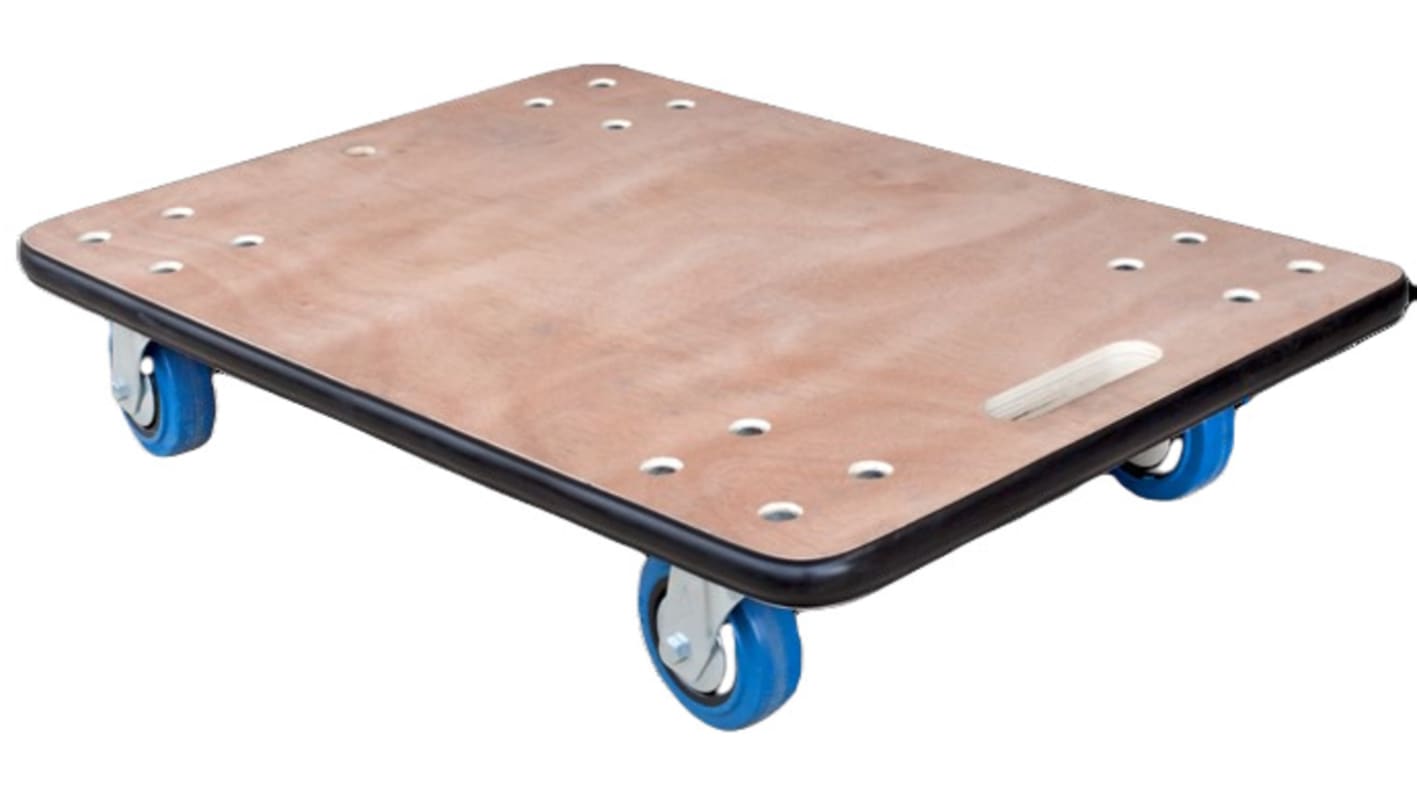 Guitel Hervieu Wood Dolly, 450kg Load, 500mm W x 700mm L x 152mm H