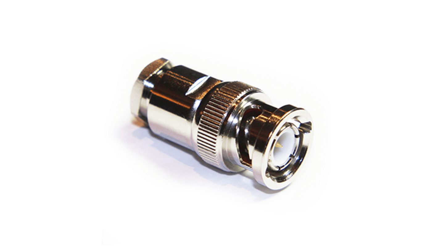 RS PRO, Plug Cable Mount BNC Connector, 50Ω, Clamp, Crimp Termination, Straight Body