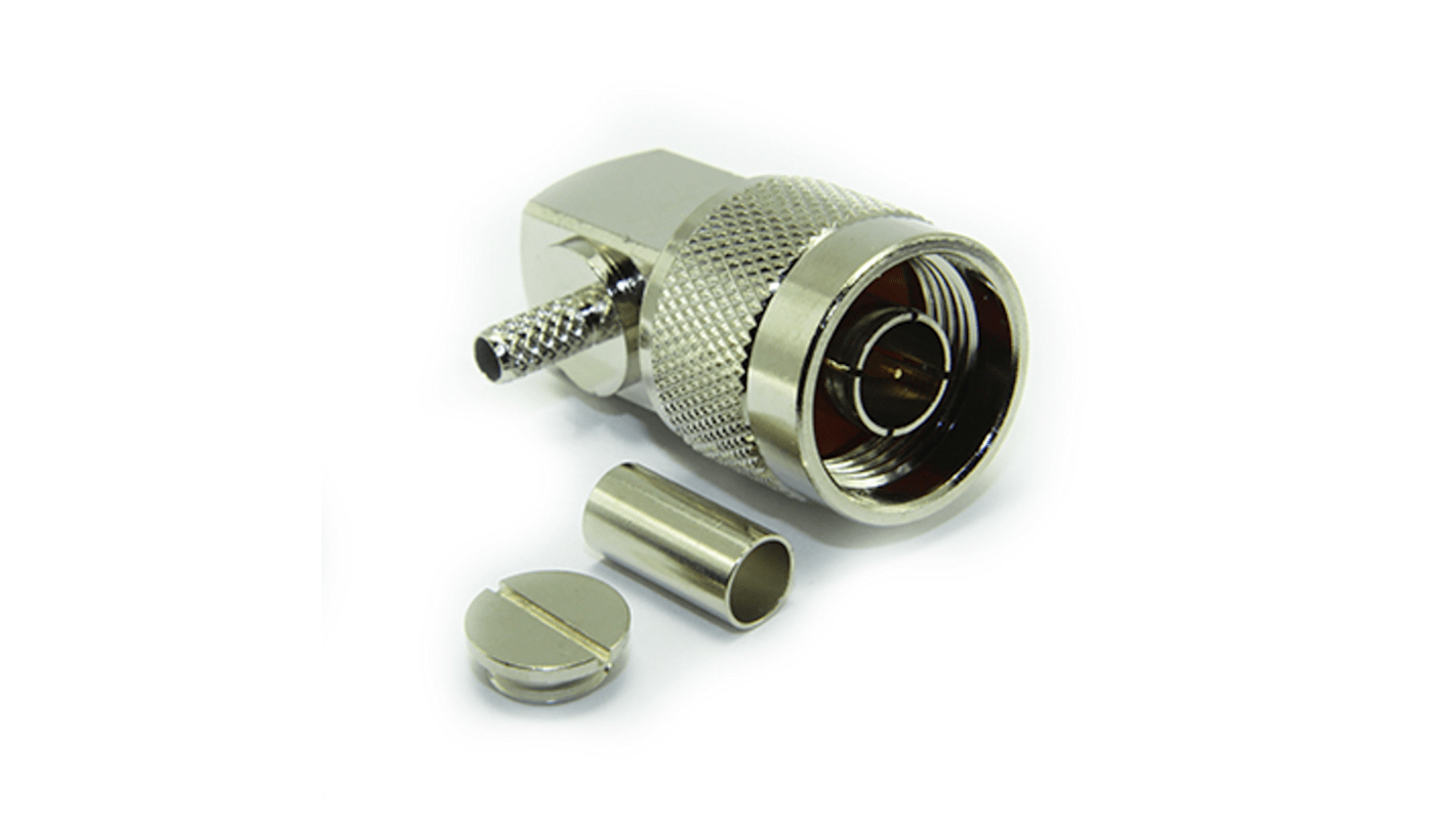 RS PRO Stecker Koaxialsteckverbinder N-Steckverbinder, Kabelmontage Löt-Anschluss, für RG223-Kabel, 50Ω, Mittel,