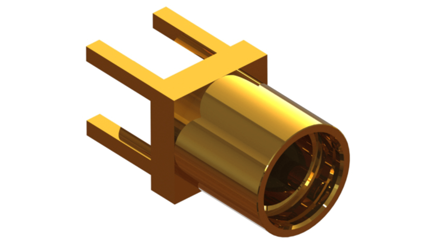 RS PRO, Jack PCB MMCX Connector, 50Ω, Through Hole Termination, Straight Body