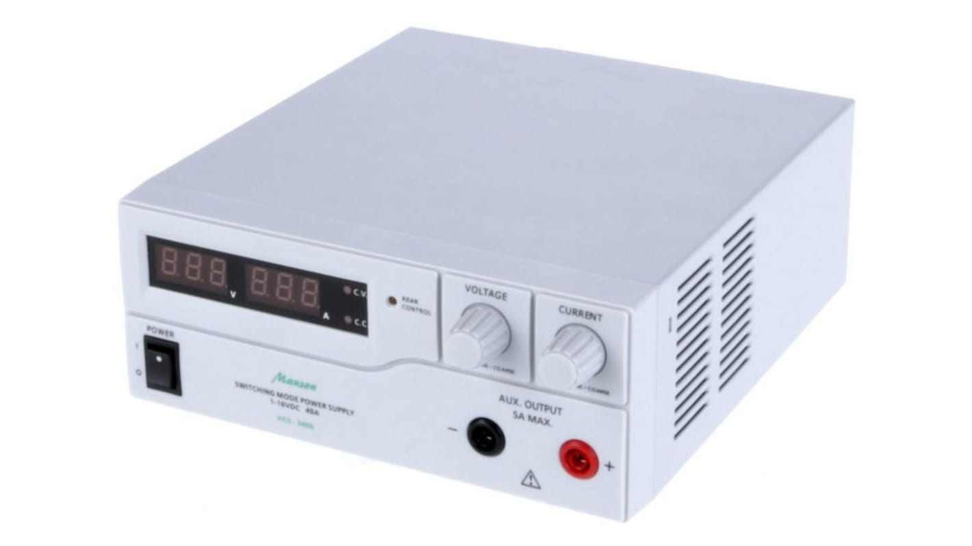 Zasilacz laboratoryjny 1 → 16V dc 0 → 40A Manson 640W Zasilacz laboratoryjny