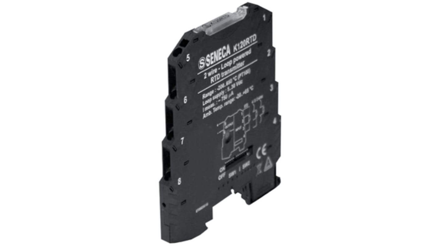 Seneca K120 Series Temperature Converter, RTD Input, Current Output, 5 → 30V dc Supply