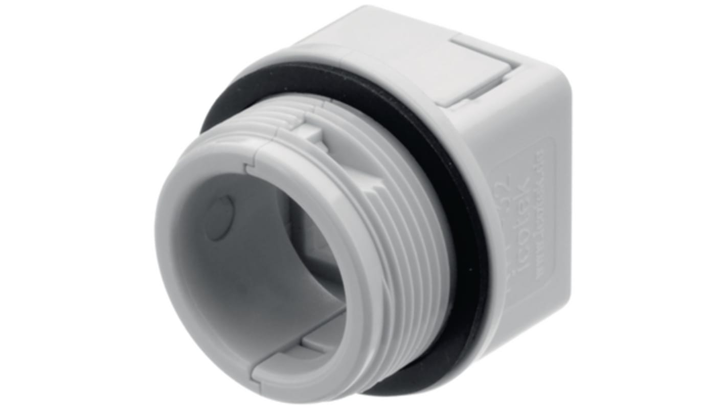 Icotek KVT Series Grey Polycarbonate Cable Gland, M32 Thread, IP54