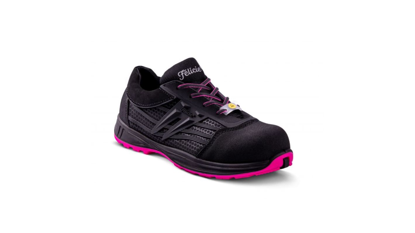 ERBN336 Gaston Mille ERBN3 Women s Black Pink Aluminium Toe Capped Safety Shoes EU 36 RS