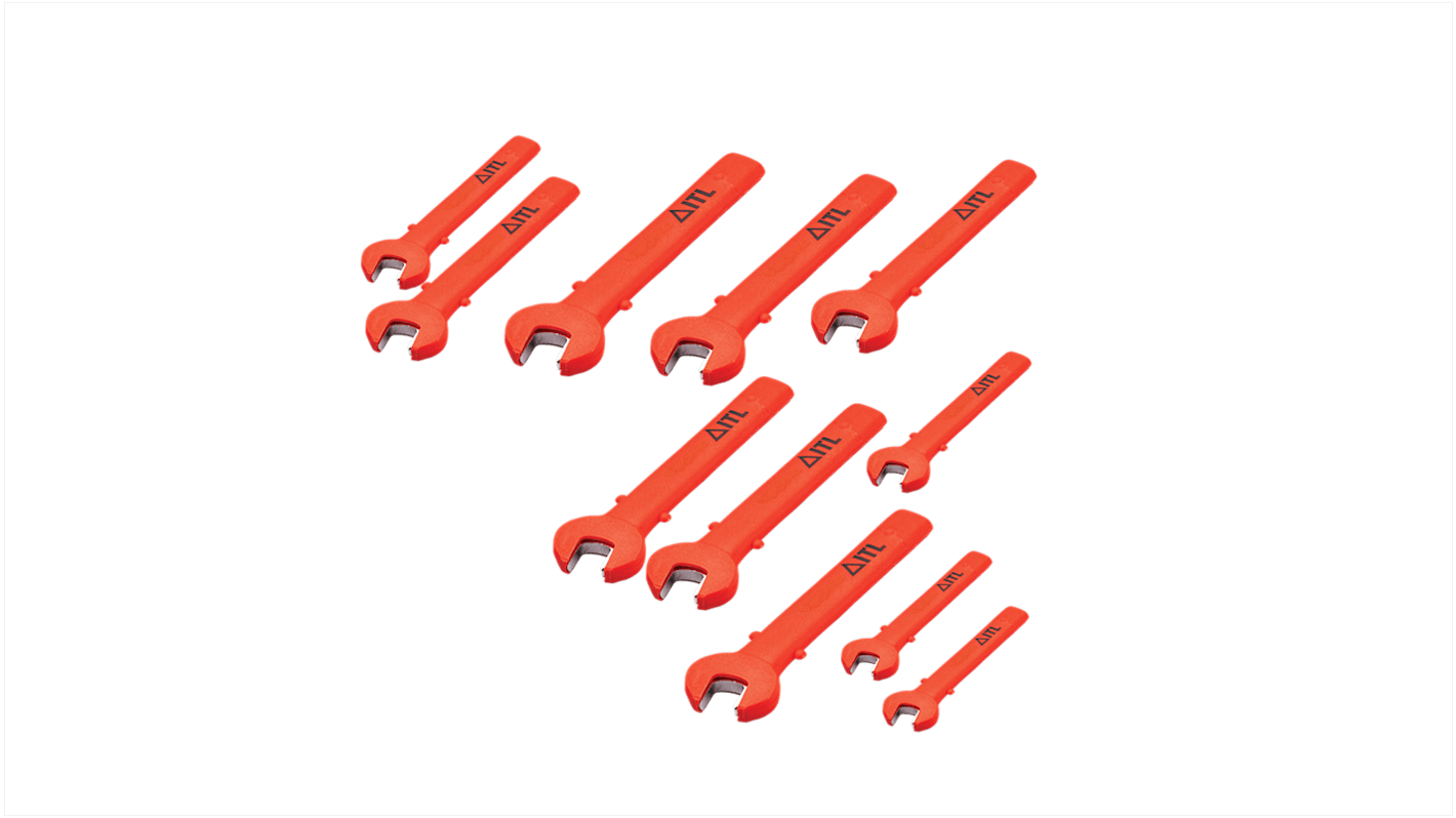 ITL Insulated Tools Ltd 11-Piece Open Ended Spanner Set, VDE/1000V