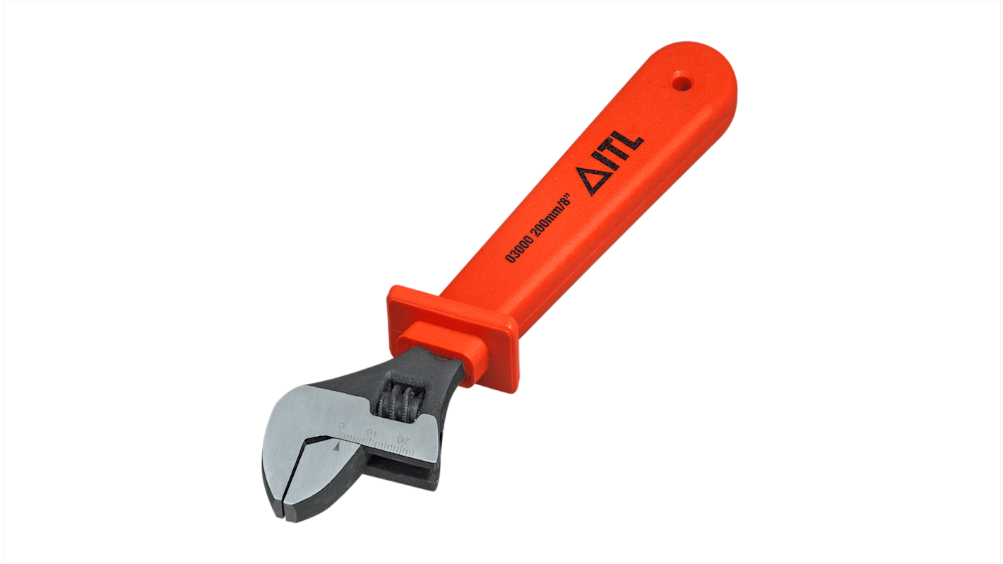 ITL Insulated Tools Ltd Spanner, 200mm, Imperial, No, 214 mm Overall, VDE/1000V