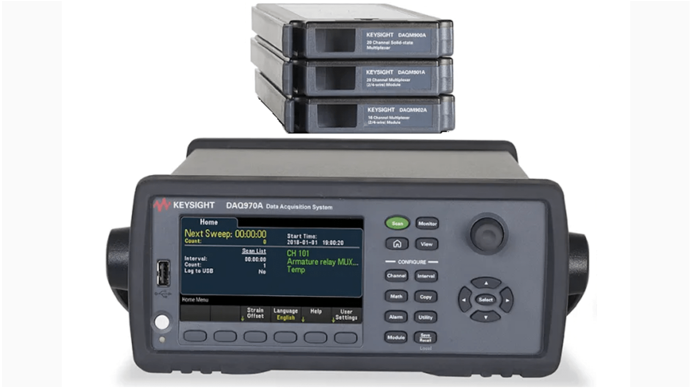 Keysight Technologies DAQ973SB Data Acquisition, GPIB, LAN, USB, 80sps, 6.5 digit