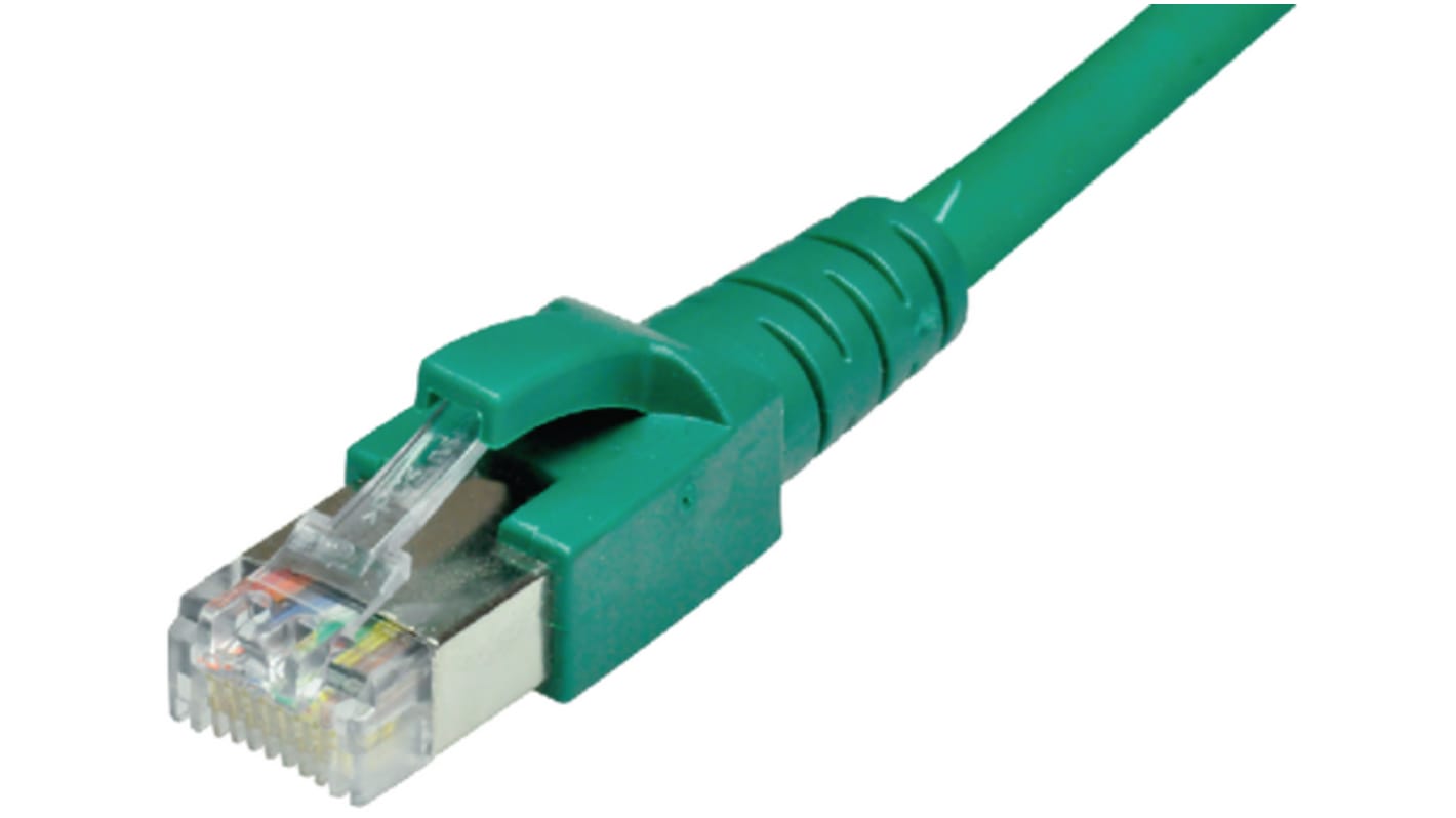 Cable de conexión Cat6a S/FTP Dätwyler Cables de color Verde, long. 2m