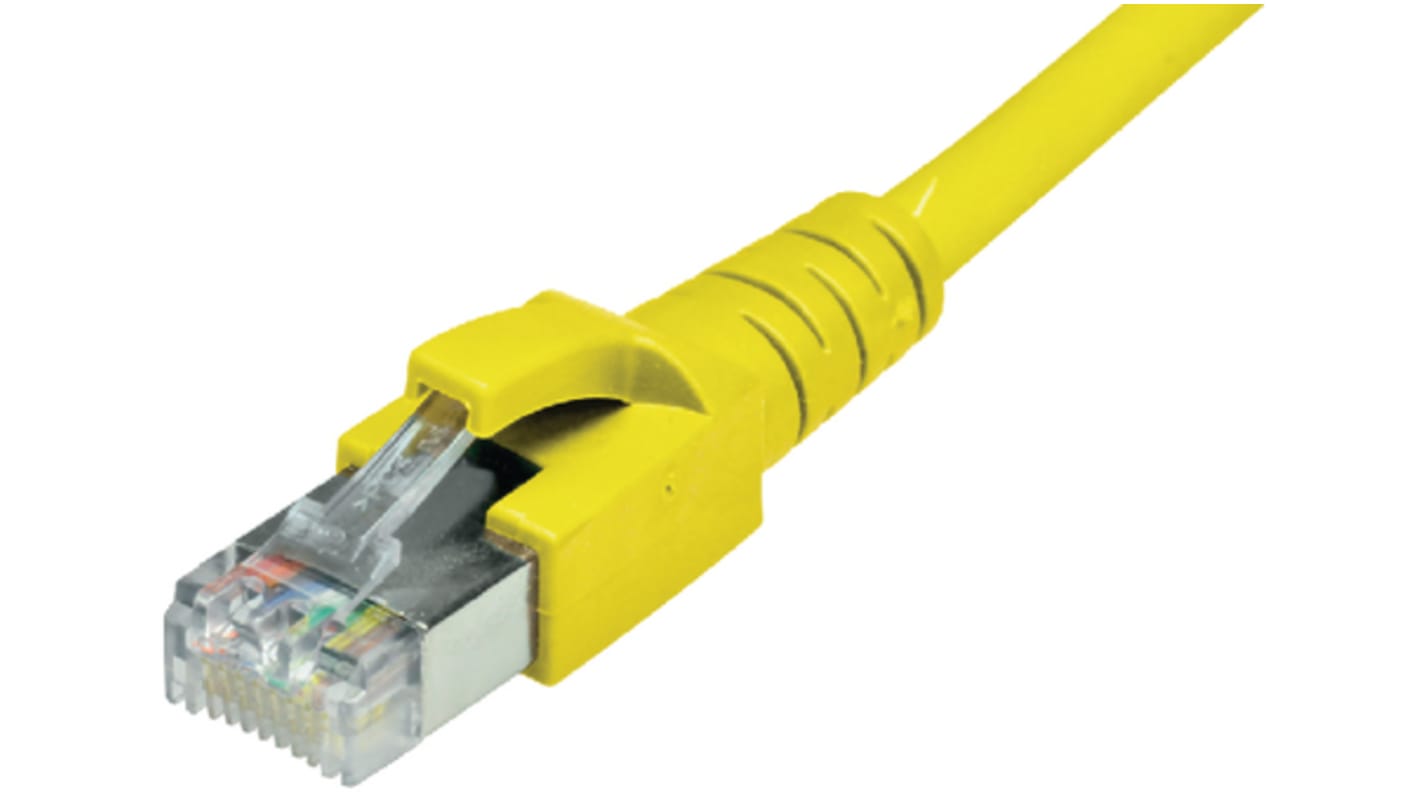 Cable de conexión Cat6a S/FTP Dätwyler Cables de color Amarillo, long. 500mm