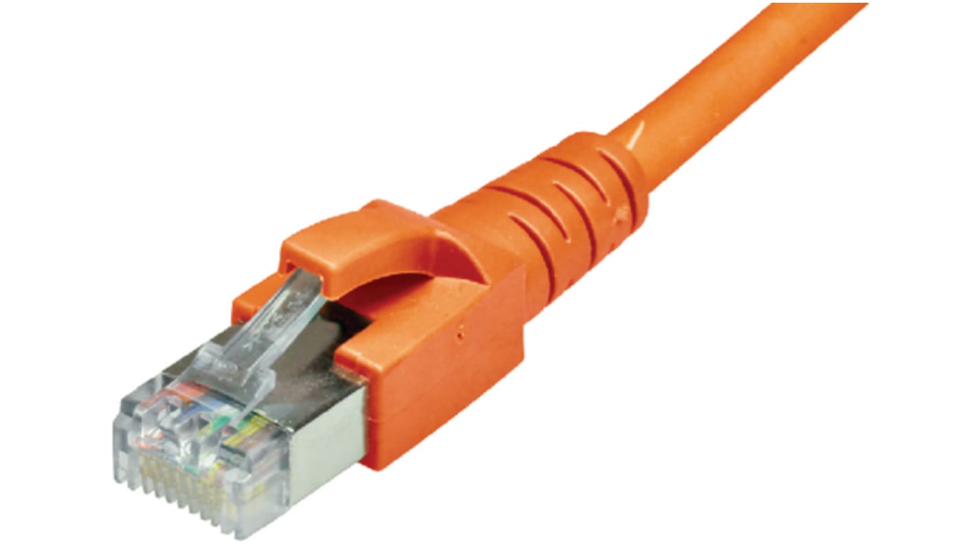 Dätwyler Cables 6537 Patchkabel Cat.6a, 2m, Orange Patchkabel, A RJ45 S/FTP, B RJ45