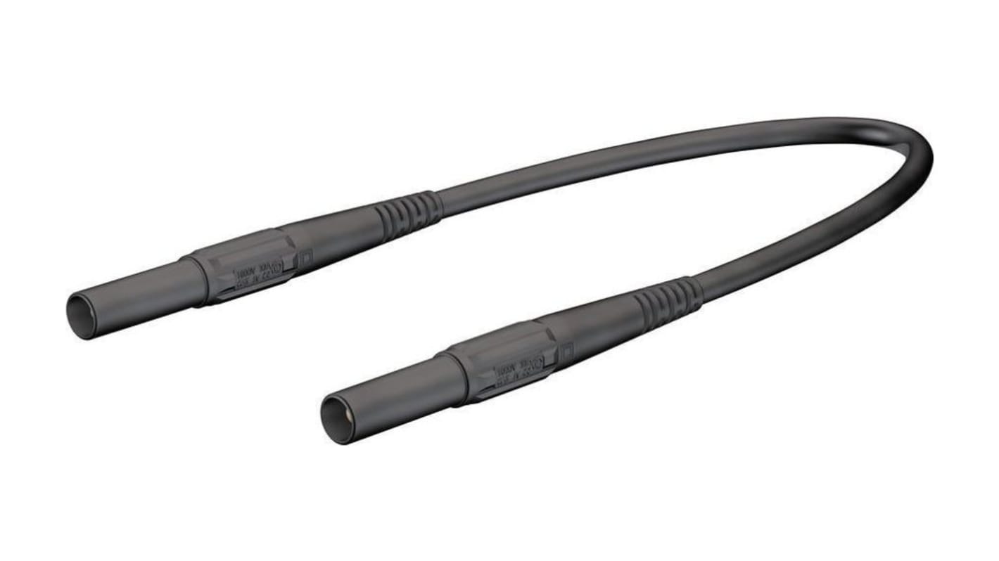 Cables de prueba Staubli de color Negro, Conector, 1kV, 32A, 2m