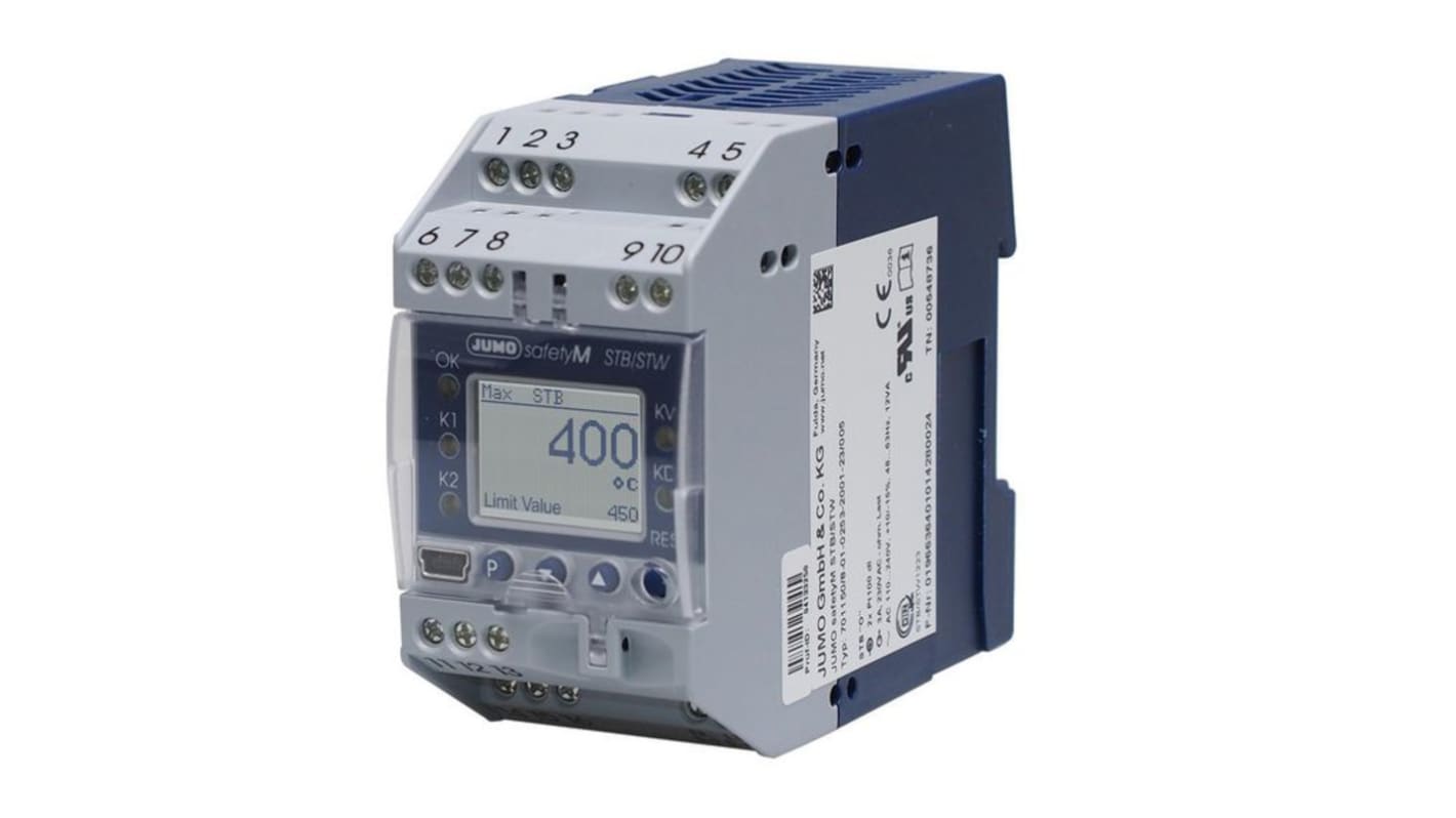 Rs-Online Limitatore di temperatura Jumo safetyM 110 → 240 Vac 104.8 x 89.4 x 45mm 2 uscite Relè