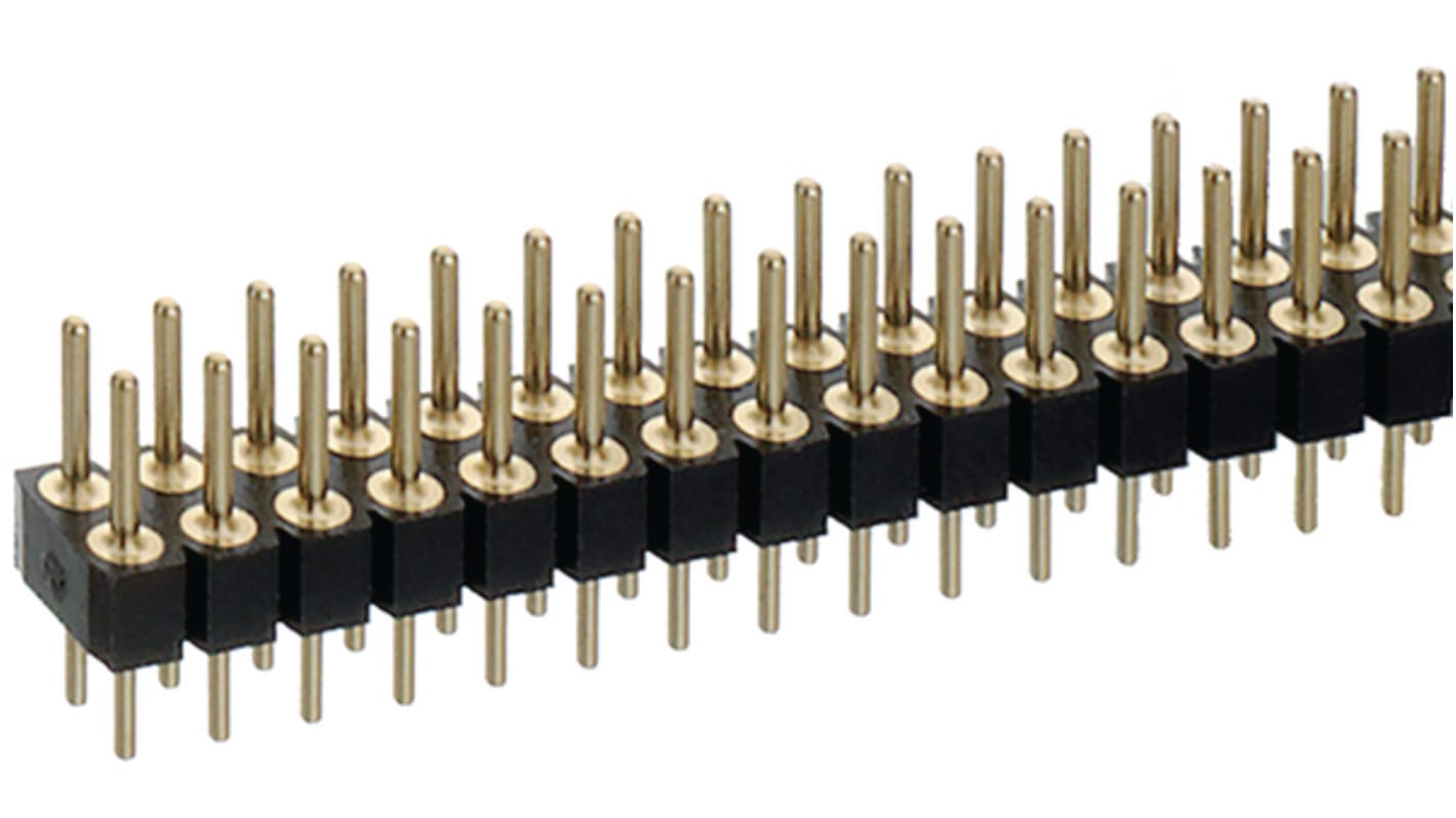 Wtyk PCB 72-pinowe raster: 2.54mm 2-rzędowe Preci-Dip Przewlekany