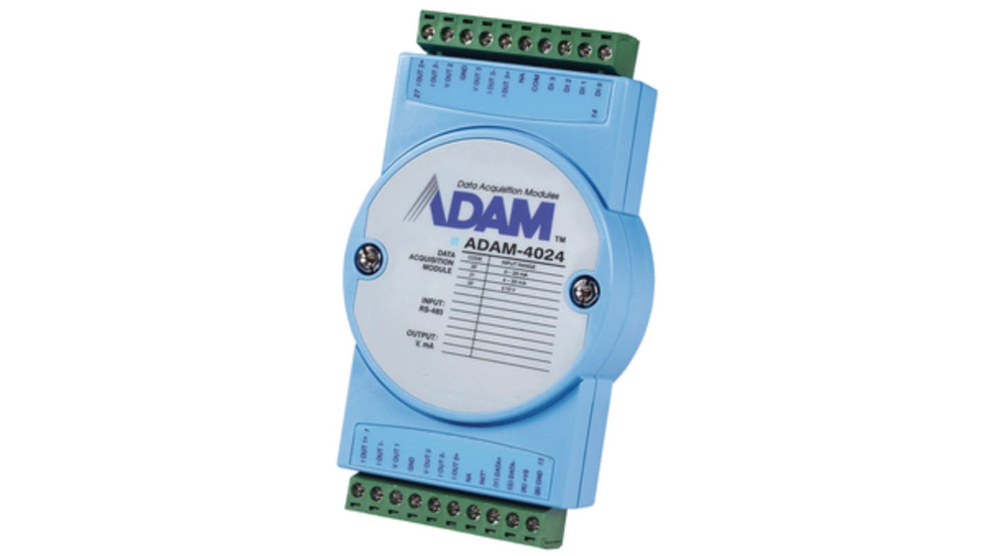 Advantech Adam 4000 Analoges Ausgangsmodul, 4 Kanäle x Digital Eingang / 4 Kanäle x Adam 4000 Series Analog Ausgang 30 V