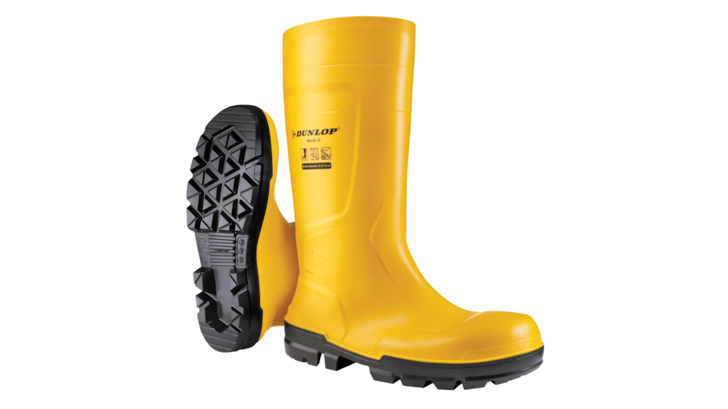 Scarponcini antinfortunistici Dunlop da  Unisex tg. 43, col. Nero, Giallo